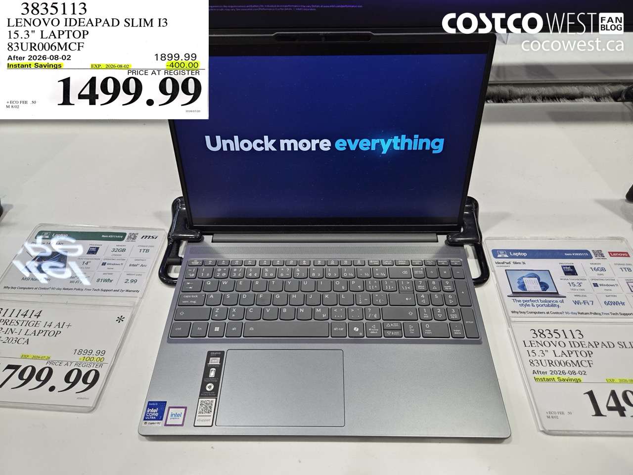 3835113 LENOVO IDEAPAD SLIM I3 15.3