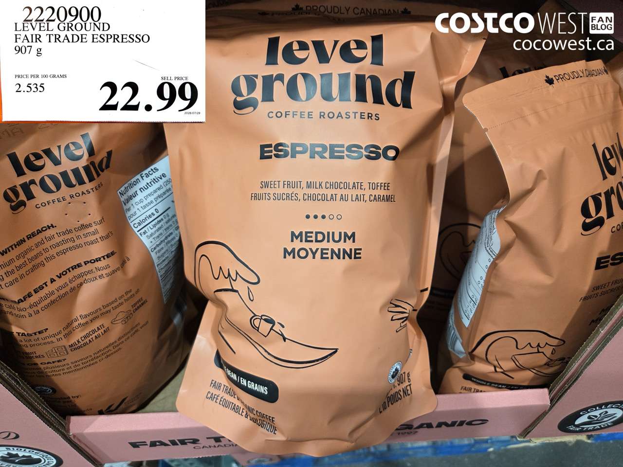 2220900 LEVEL GROUND FAIR TRADE ESPRESSO 907 G $22.99
