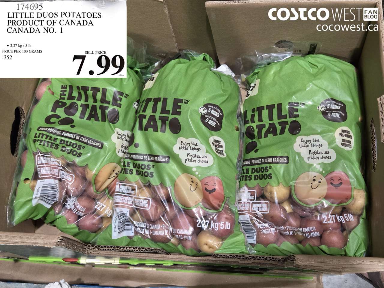 174695 LITTLE DUOS POTATOES PRODUCT OF CANADA CANADA NO. 1 $7.99