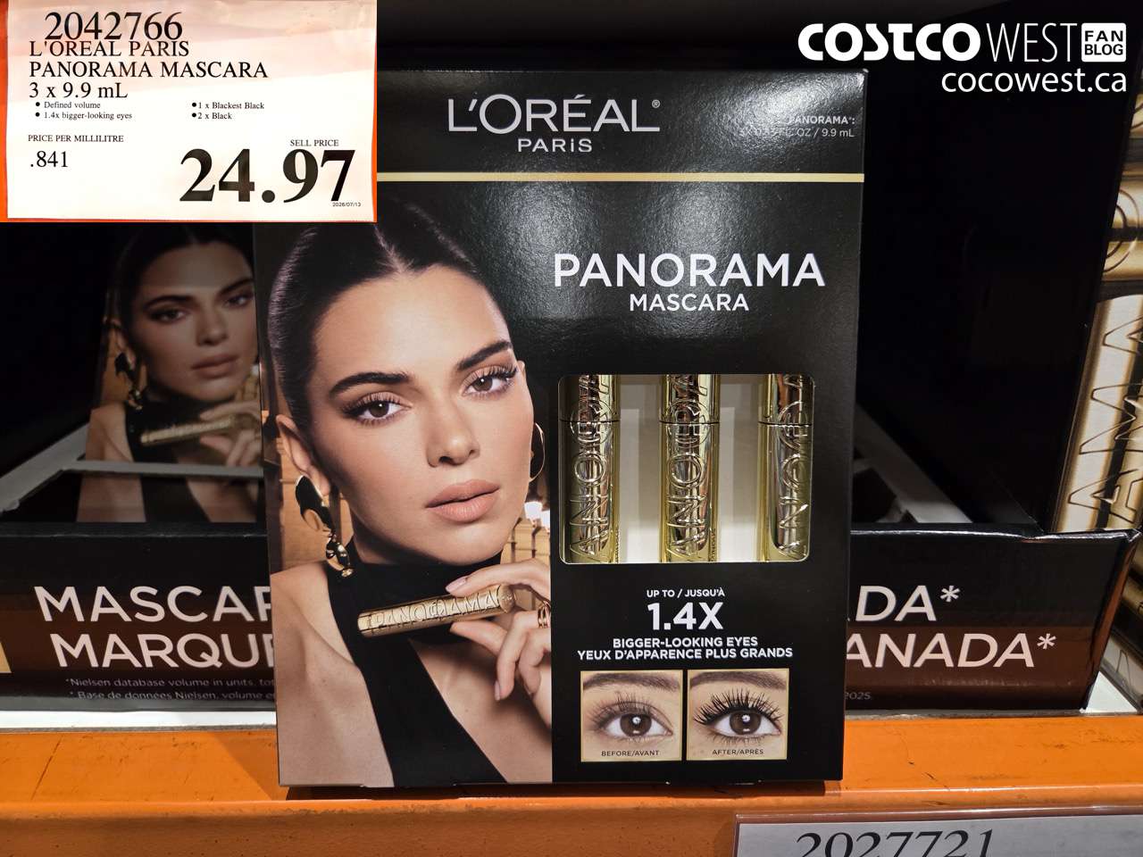 2042766 L'OREAL PARIS PANORAMA MASCARA 3 X 9.9 ML $24.97