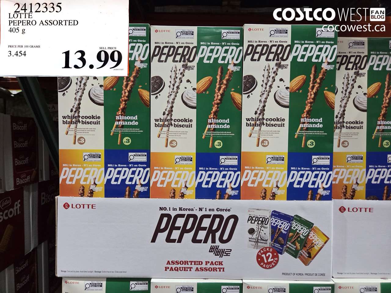 2412335 LOTTE PEPERO ASSORTED 405 G $13.99