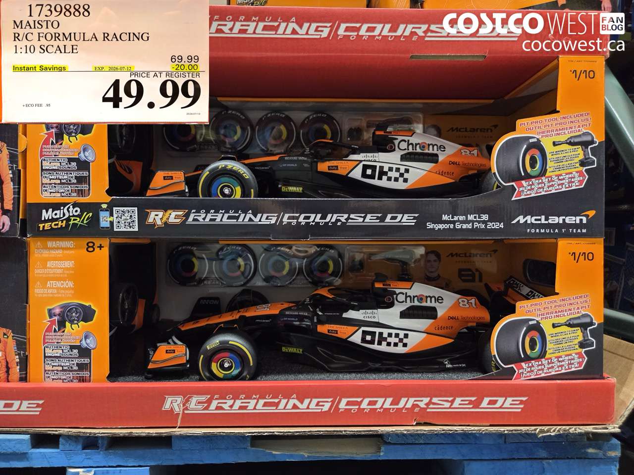 1739888 MAISTO R/C FORMULA RACING 1:10 SCALE ($20.00 INSTANT SAVINGS EXPIRES ON 2026-07-12) $49.99