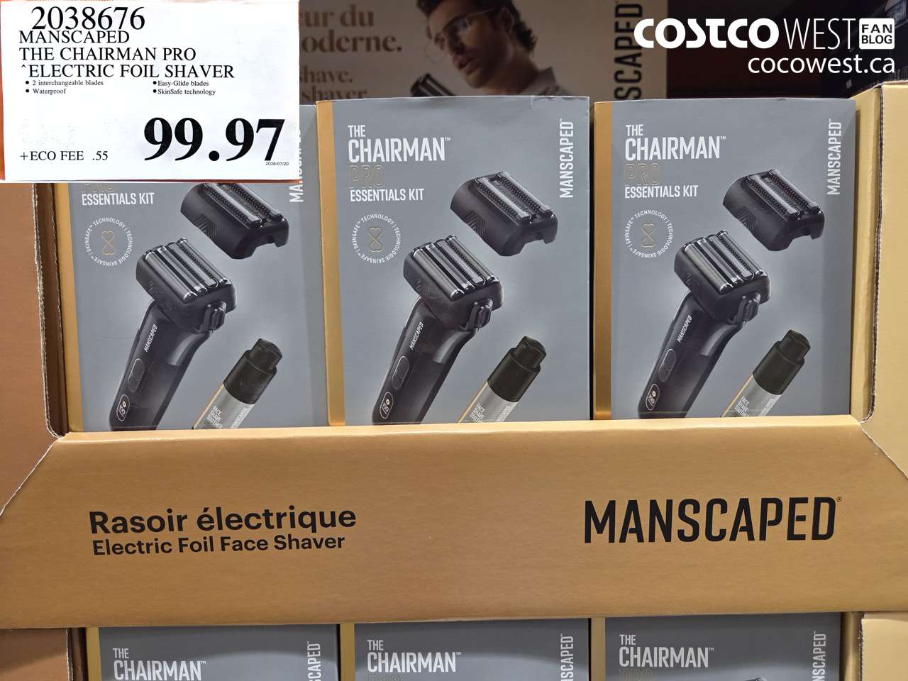 2038676 MANSCAPED THE CHAIRMAN PRO ELECTRIC FOIL SHAVER $99.97