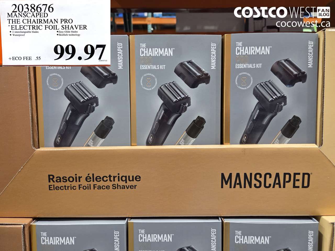 2038676 MANSCAPED THE CHAIRMAN PRO ELECTRIC FOIL SHAVER $99.97
