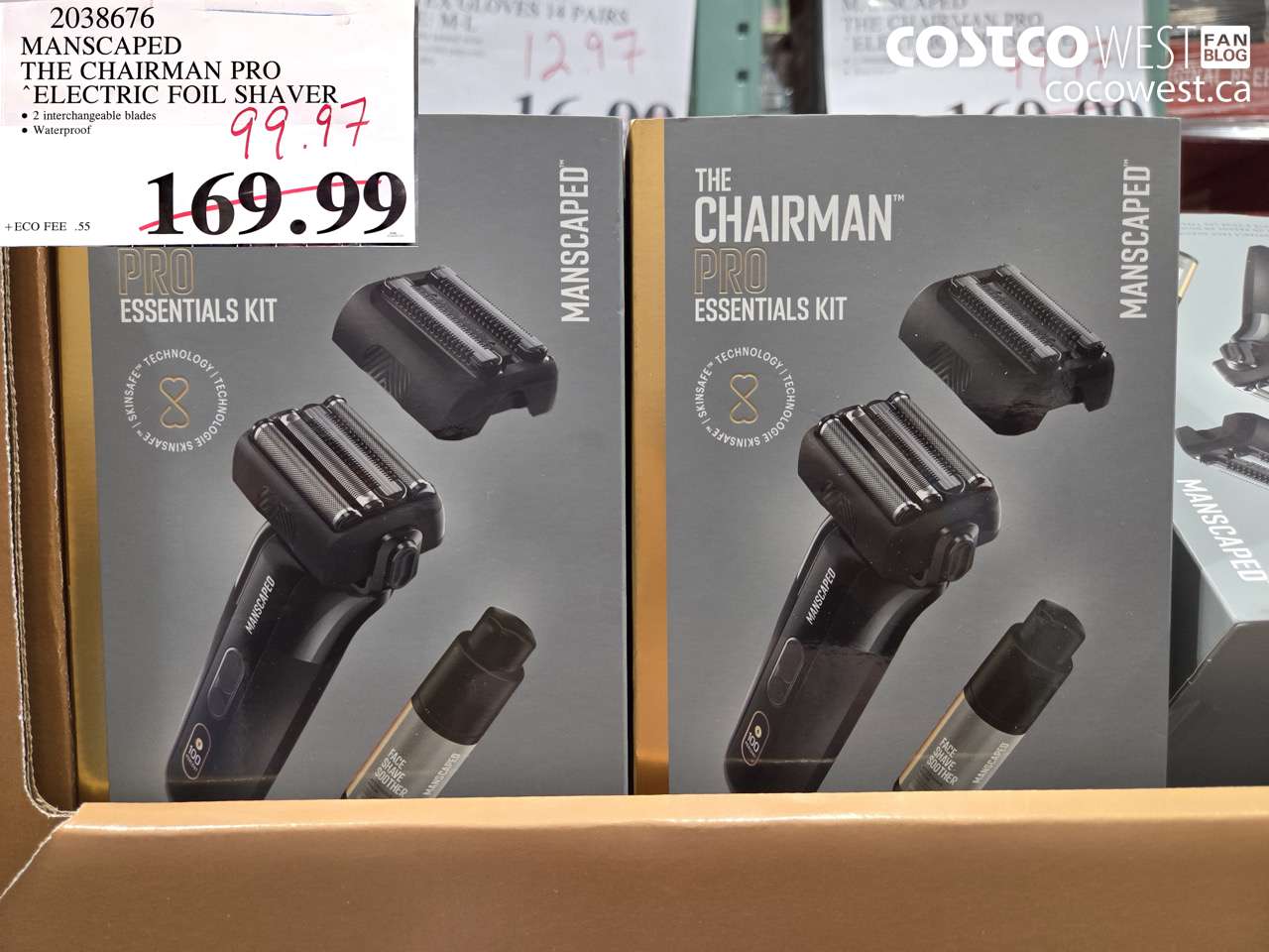 2038676 MANSCAPED THE CHAIRMAN PRO ELECTRIC FOIL SHAVER $99.97