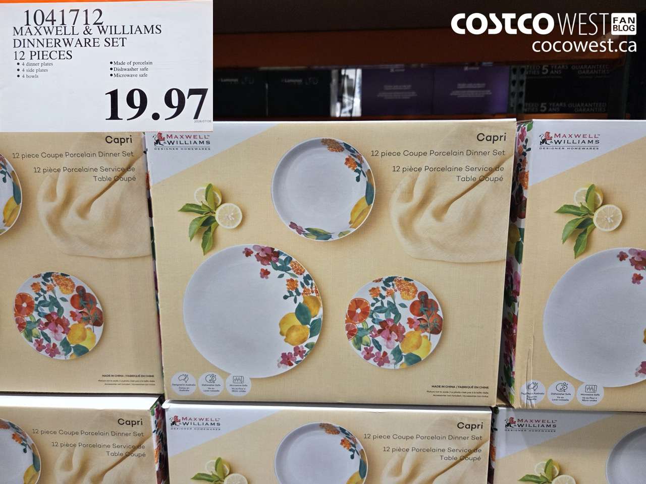 1041712 MAXWELL & WILLIAMS DINNERWARE SET 12 PIECES $19.97