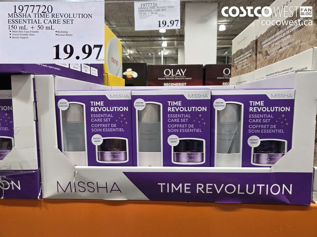 1977720 MISSHA TIME REVOLUTION ESSENTIAL CARE SET 150 ML + 50 ML $19.97