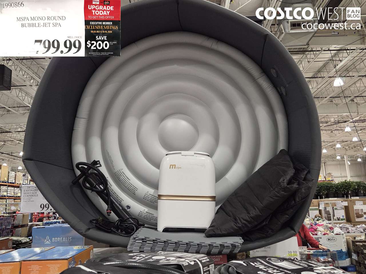 1990866 MSPA MONO ROUND BUBBLE-JET SPA ($200.00 INSTANT SAVINGS EXPIRES ON 2026-07-19) $599.99