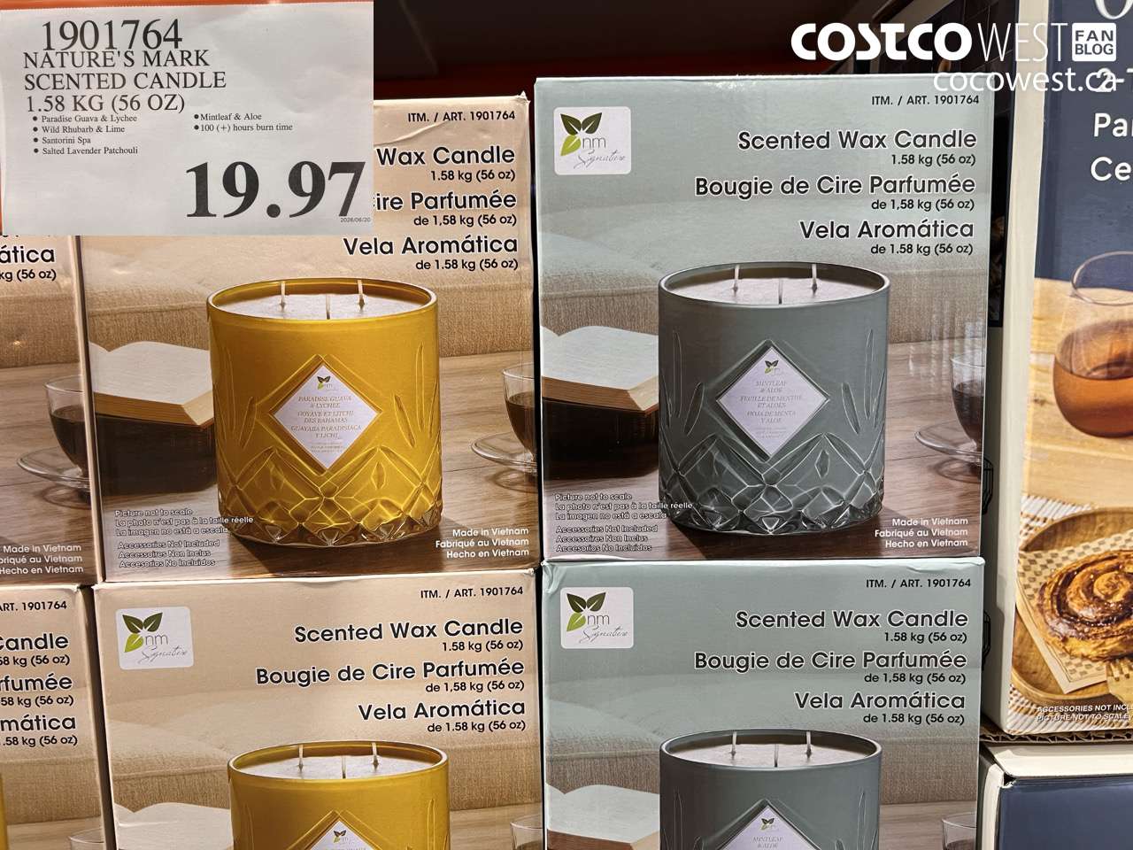 1901764 NATURE'S MARK SCENTED CANDLE 1.58 KG (56 OZ) $19.97