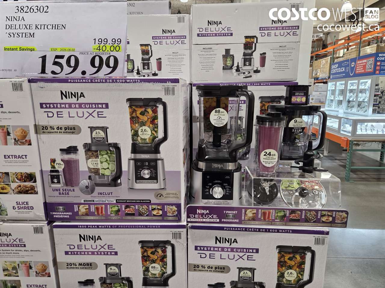 3826302 NINJA DELUXE KITCHEN SYSTEM ($40.00 INSTANT SAVINGS EXPIRES ON 2026-08-02) $159.99