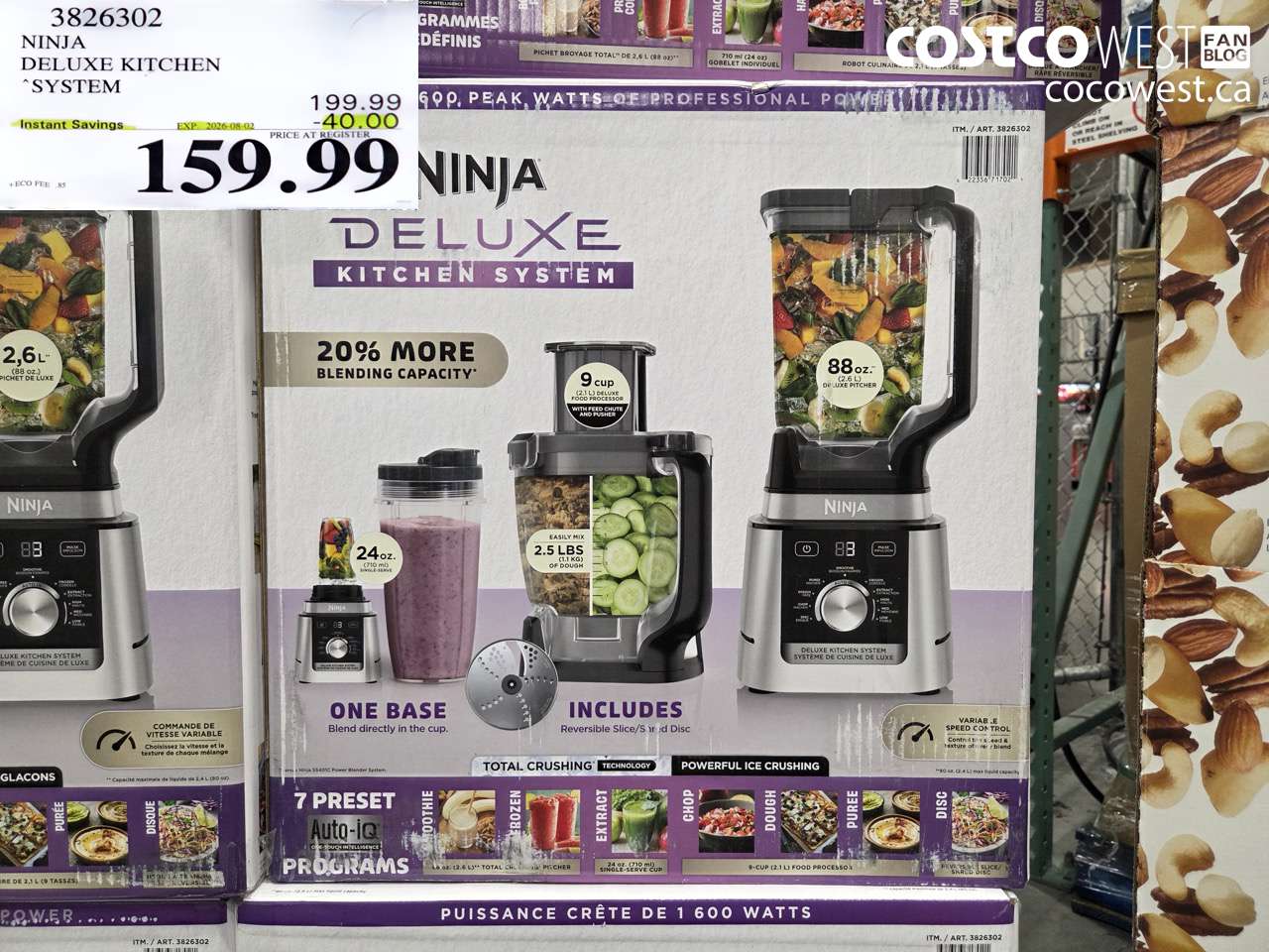 3826302 NINJA DELUXE KITCHEN SYSTEM ($40.00 INSTANT SAVINGS EXPIRES ON 2026-08-02) $159.99