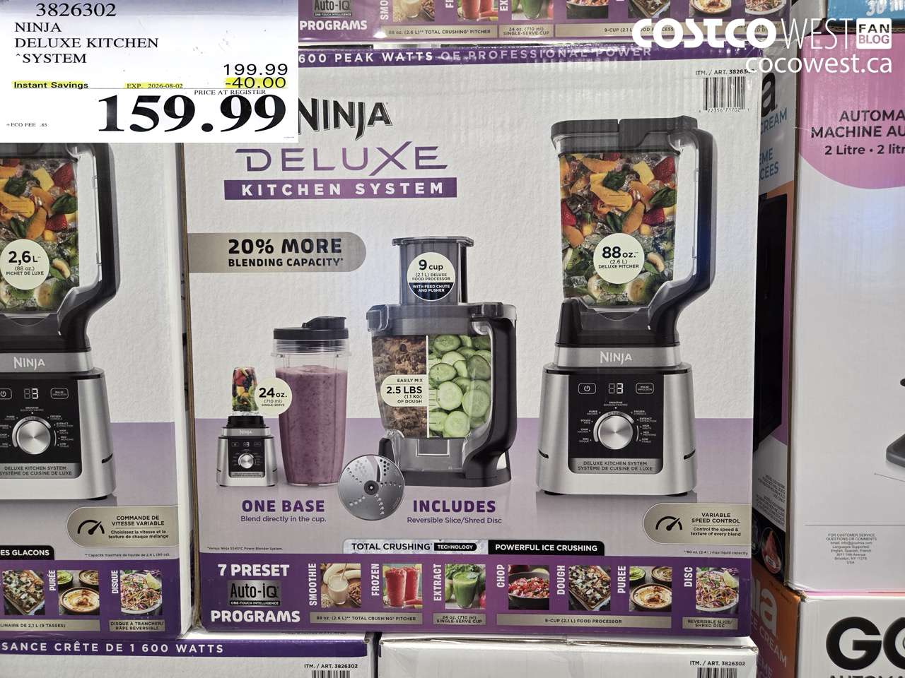 3826302 NINJA DELUXE KITCHEN SYSTEM ($40.00 INSTANT SAVINGS EXPIRES ON 2026-08-02) $159.99