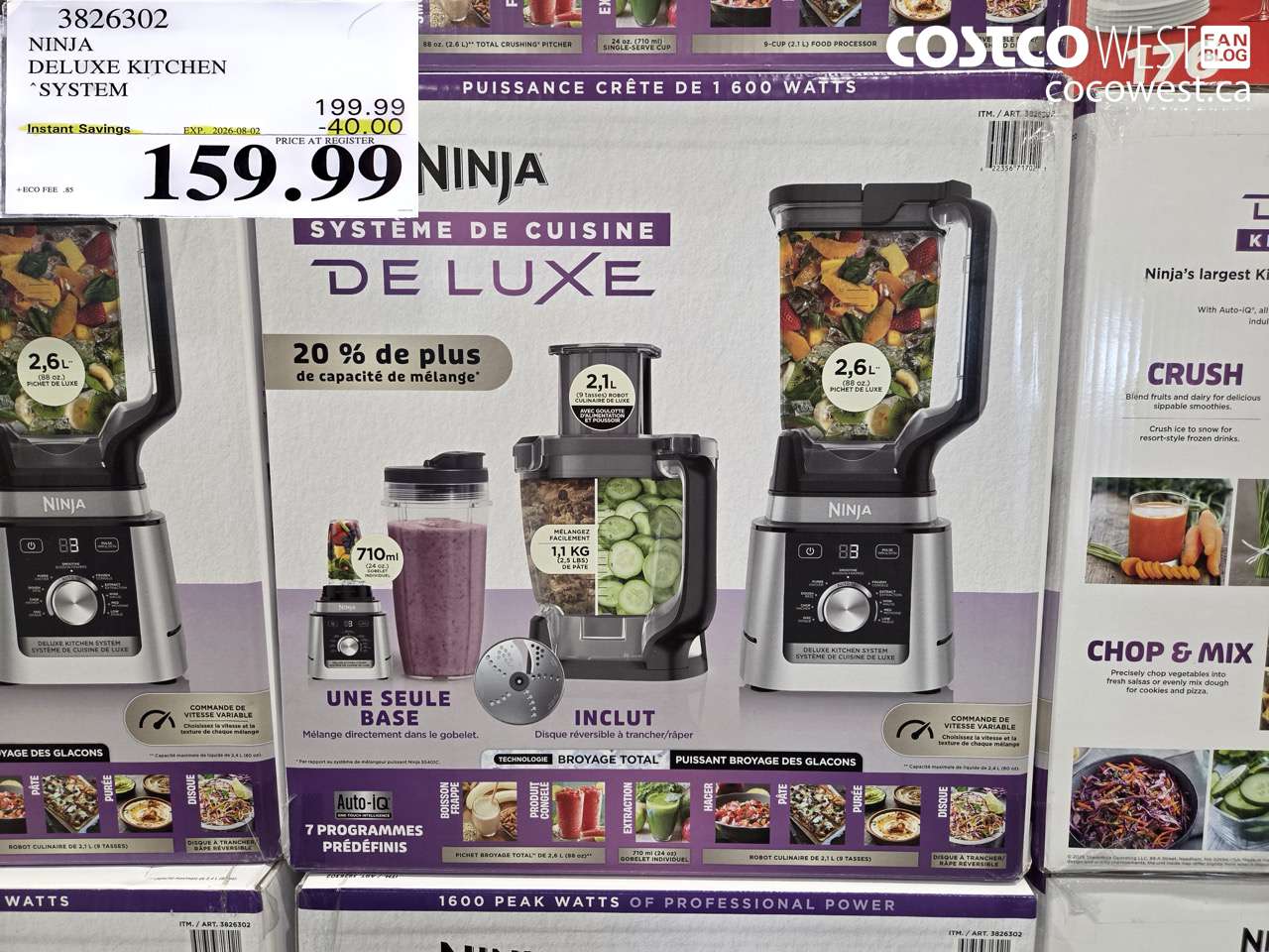 3826302 NINJA DELUXE KITCHEN SYSTEM ($40.00 INSTANT SAVINGS EXPIRES ON 2026-08-02) $159.99