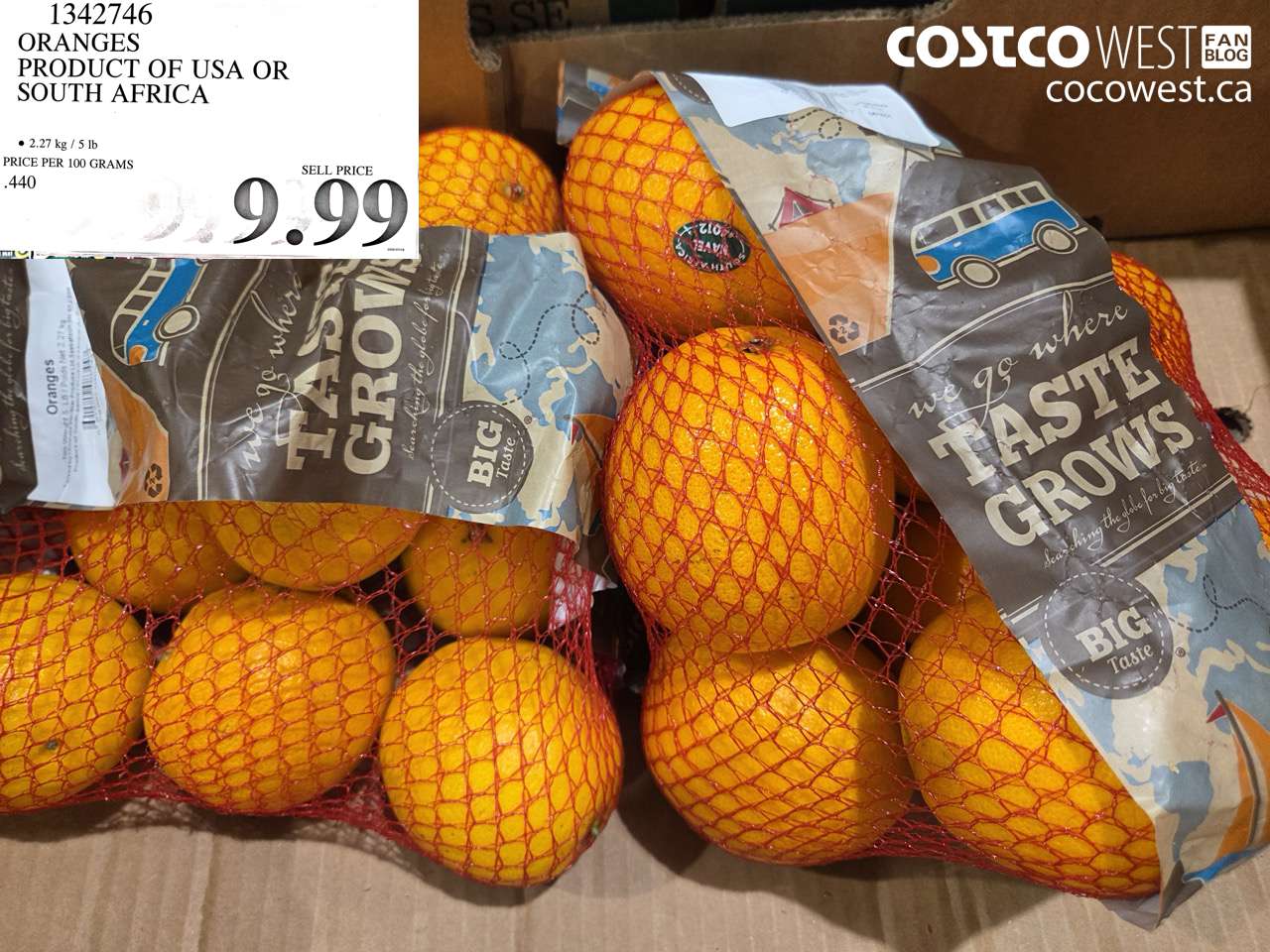 1342746 ORANGES PRODUCT OF USA OR SOUTH AFRICA $9.99