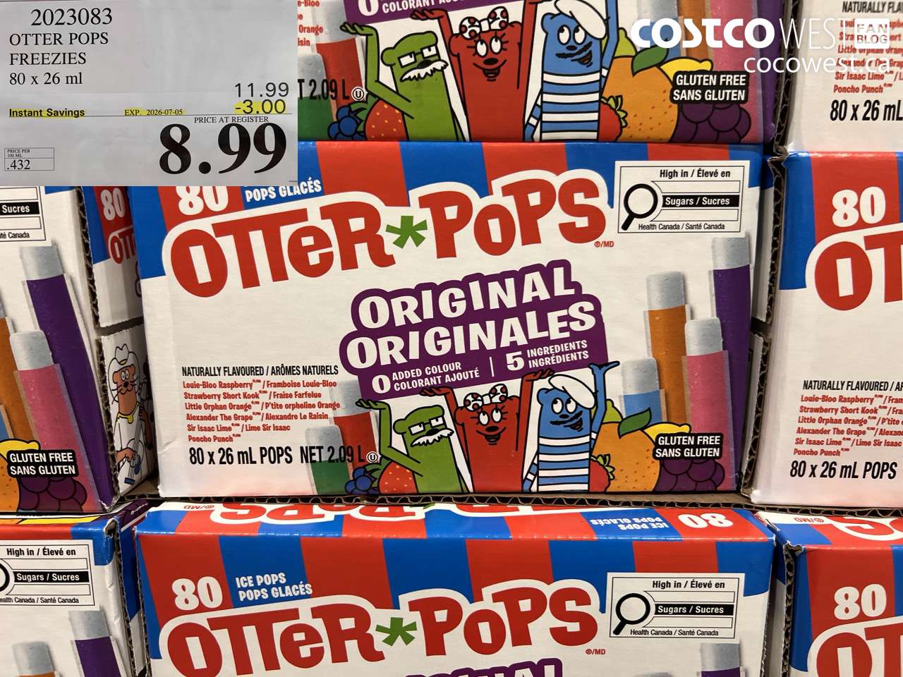 2023083 OTTER POPS FREEZIES 80 X 26 ML ($3.00 INSTANT SAVINGS EXPIRES ON 2026-07-05) $8.99