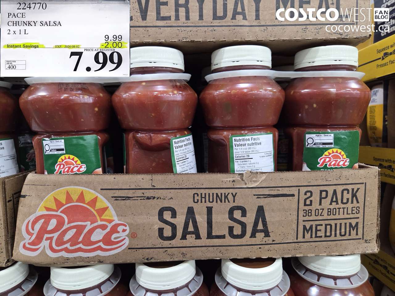 224770 PACE CHUNKY SALSA 2 X 1 L ($2.00 INSTANT SAVINGS EXPIRES ON 2026-08-02) $7.99