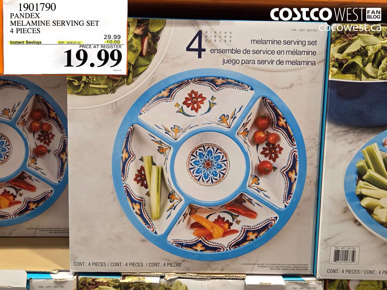 1901790 PANDEX MELAMINE SERVING SET 4 PIECES ($10.00 INSTANT SAVINGS EXPIRES ON 2026-07-12) $19.99