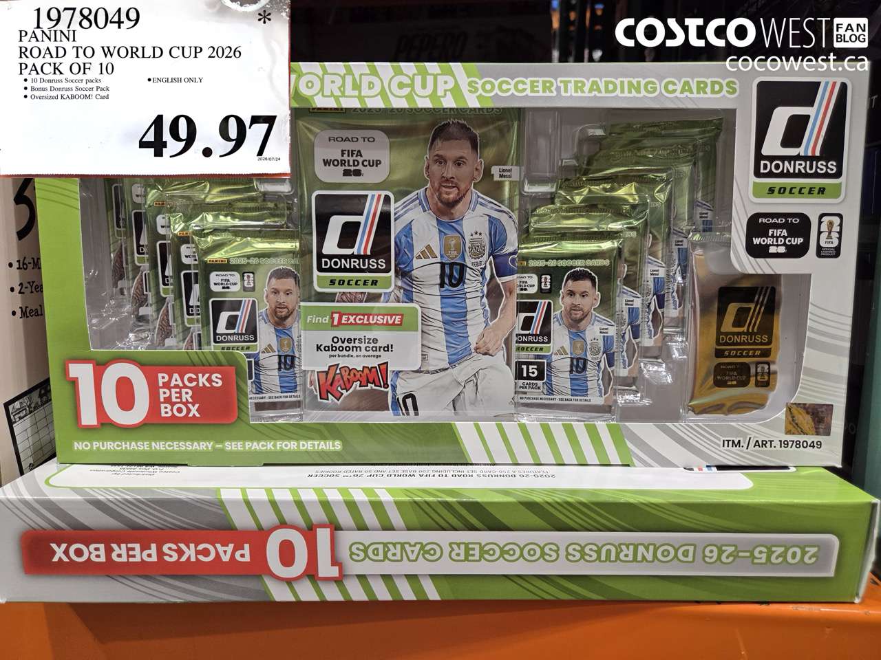 1978049 PANINI ROAD TO WORLD CUP 2026 PACK OF 10 $49.97