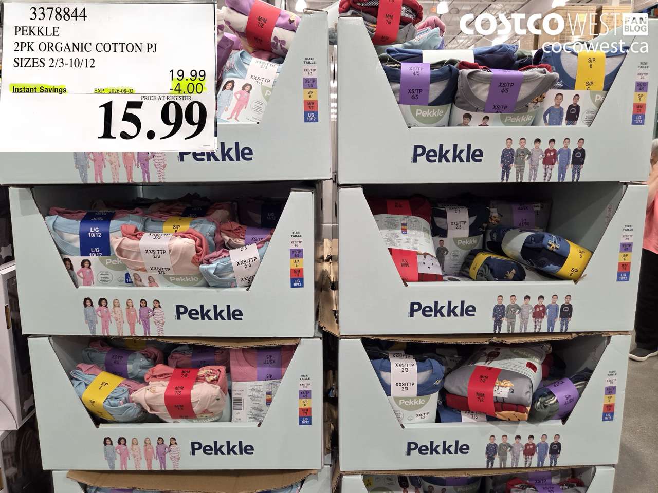 3378844 PEKKLE 2PK ORGANIC COTTON PJ SIZES 2/3-10/12 ($4.00 INSTANT SAVINGS EXPIRES ON 2026-08-02) $15.99