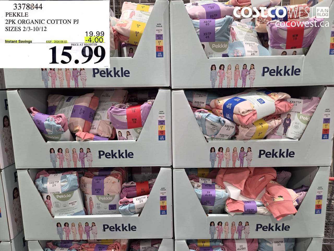 3378844 PEKKLE 2PK ORGANIC COTTON PJ SIZES 2/3-10/12 ($4.00 INSTANT SAVINGS EXPIRES ON 2026-08-02) $15.99