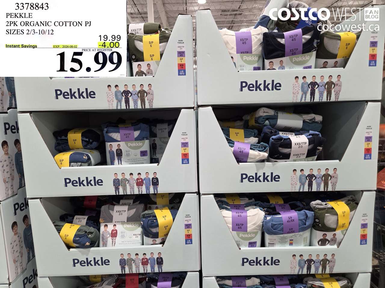 3378843 PEKKLE 2PK ORGANIC COTTON PJ SIZES 2/3-10/12 ($4.00 INSTANT SAVINGS EXPIRES ON 2026-08-02) $15.99