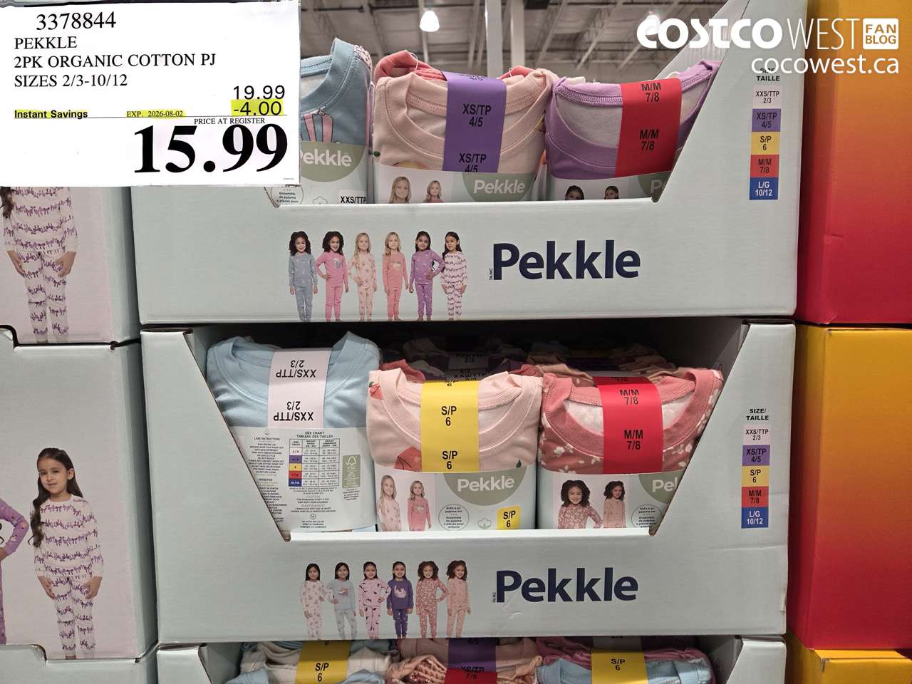 3378844 PEKKLE 2PK ORGANIC COTTON PJ SIZES 2/3-10/12 ($4.00 INSTANT SAVINGS EXPIRES ON 2026-08-02) $15.99