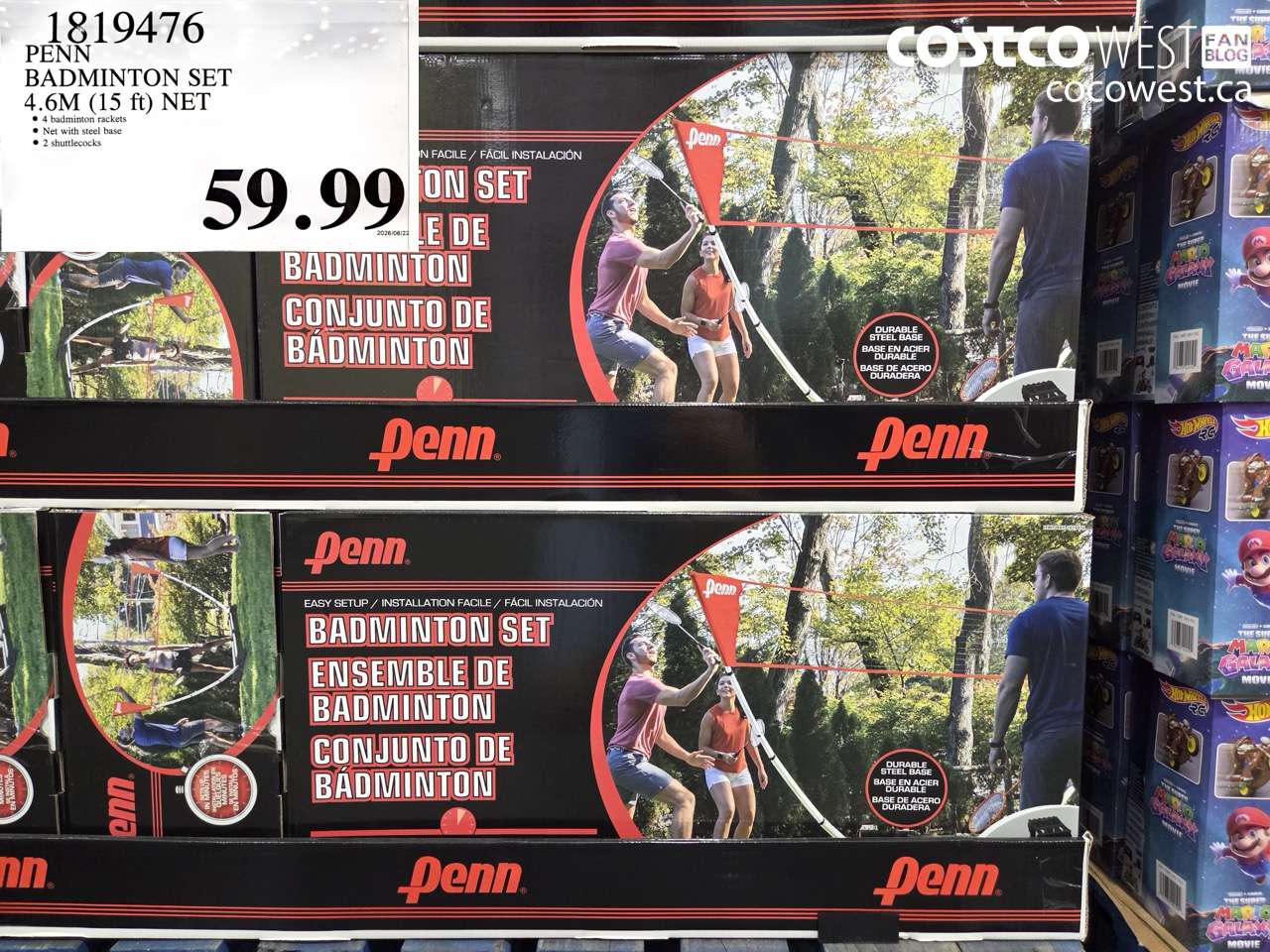 1819476 PENN BADMINTON SET 4.6M (15 FT) NET $59.99