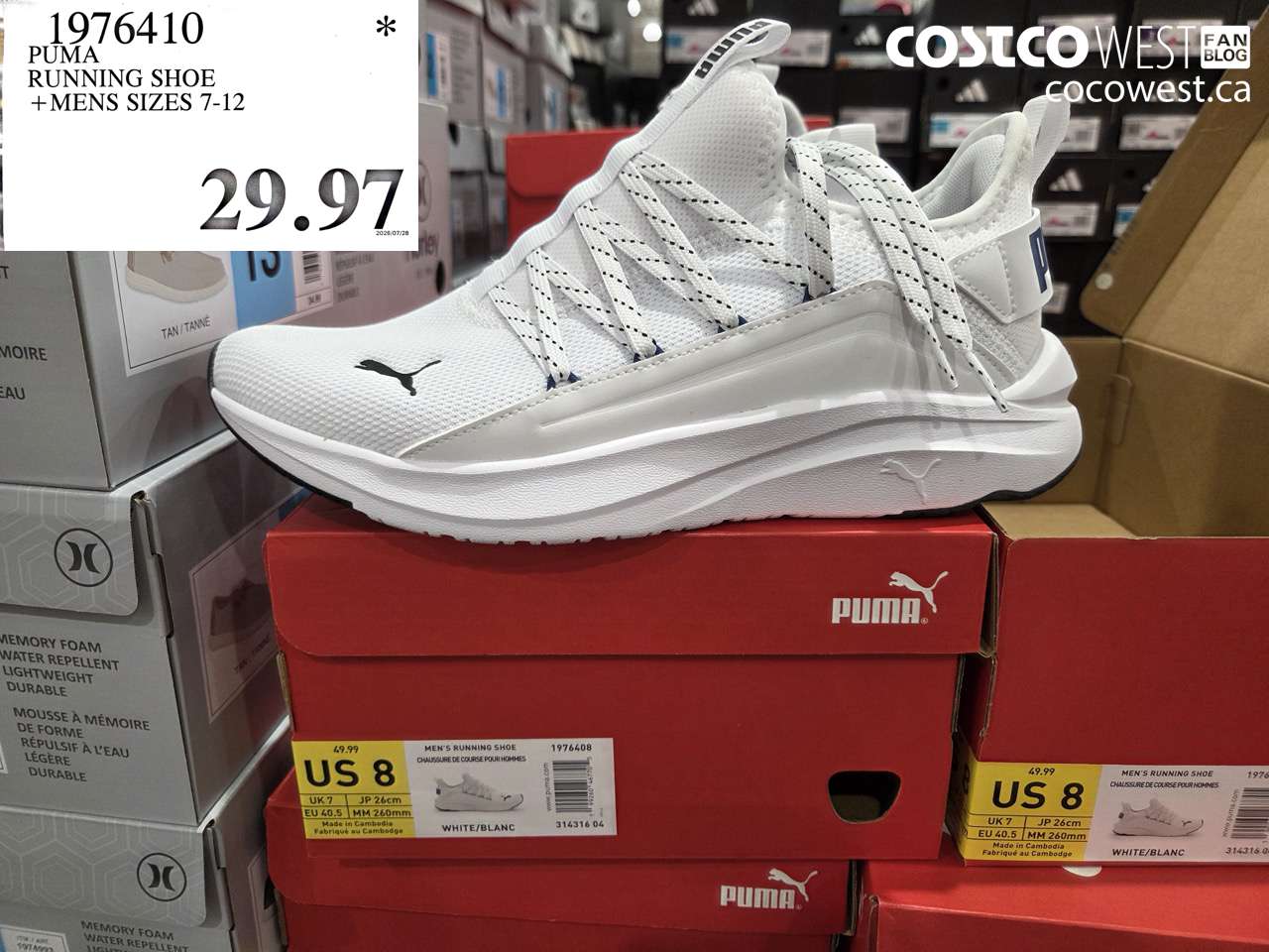 1976410 PUMA RUNNING SHOE MENS SIZES 7-12 $29.97