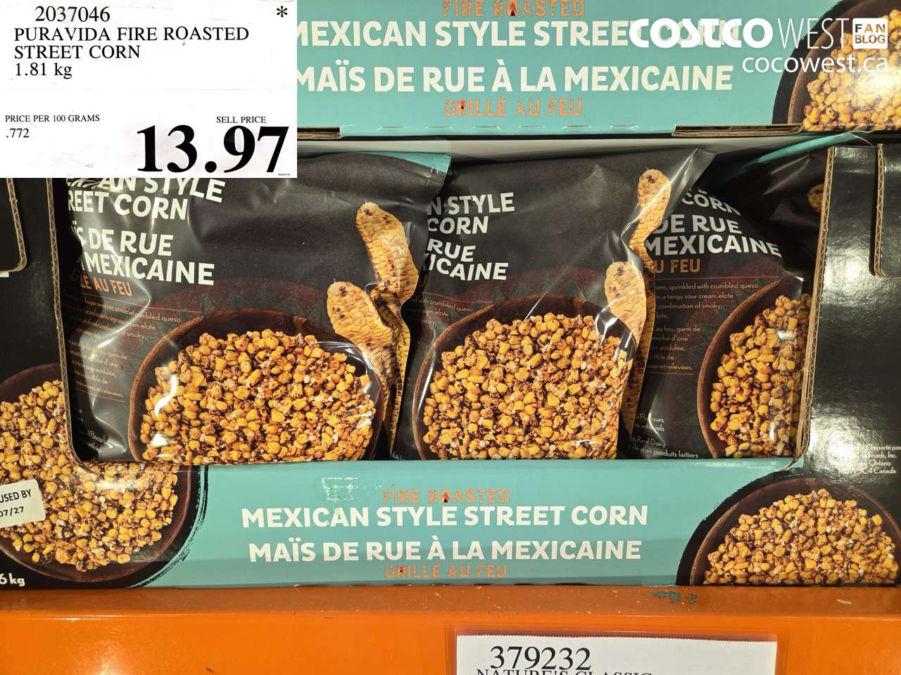 2037046 PURA VIDA FIRE ROASTED STREET CORN 1.81 KG $13.97