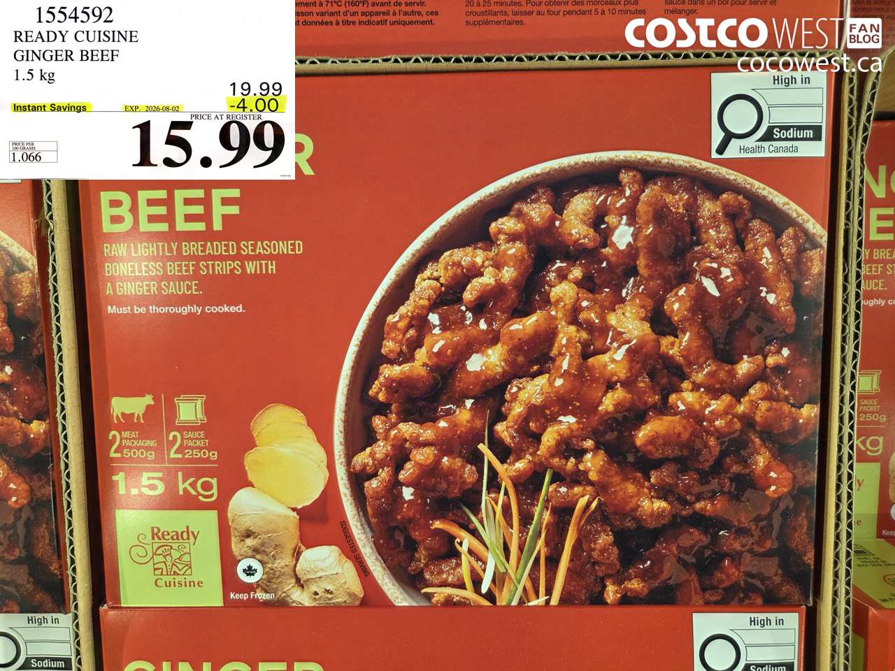 1554592 READY CUISINE GINGER BEEF 1.5 KG ($4.00 INSTANT SAVINGS EXPIRES ON 2026-08-02) $15.99