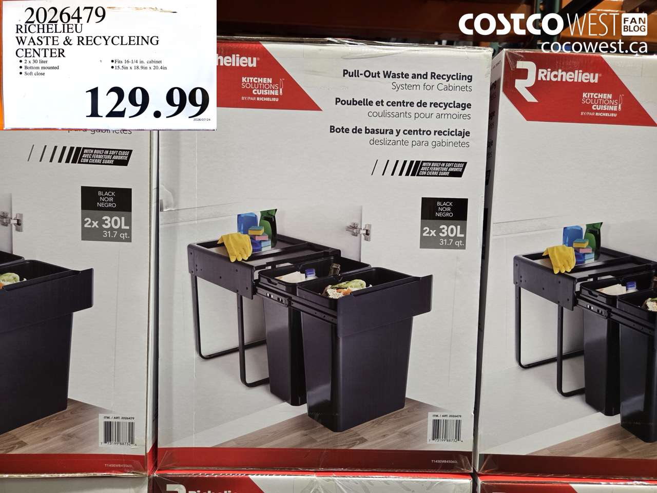 2026479 RICHELIEU WASTE & RECYCLING CENTER $129.99