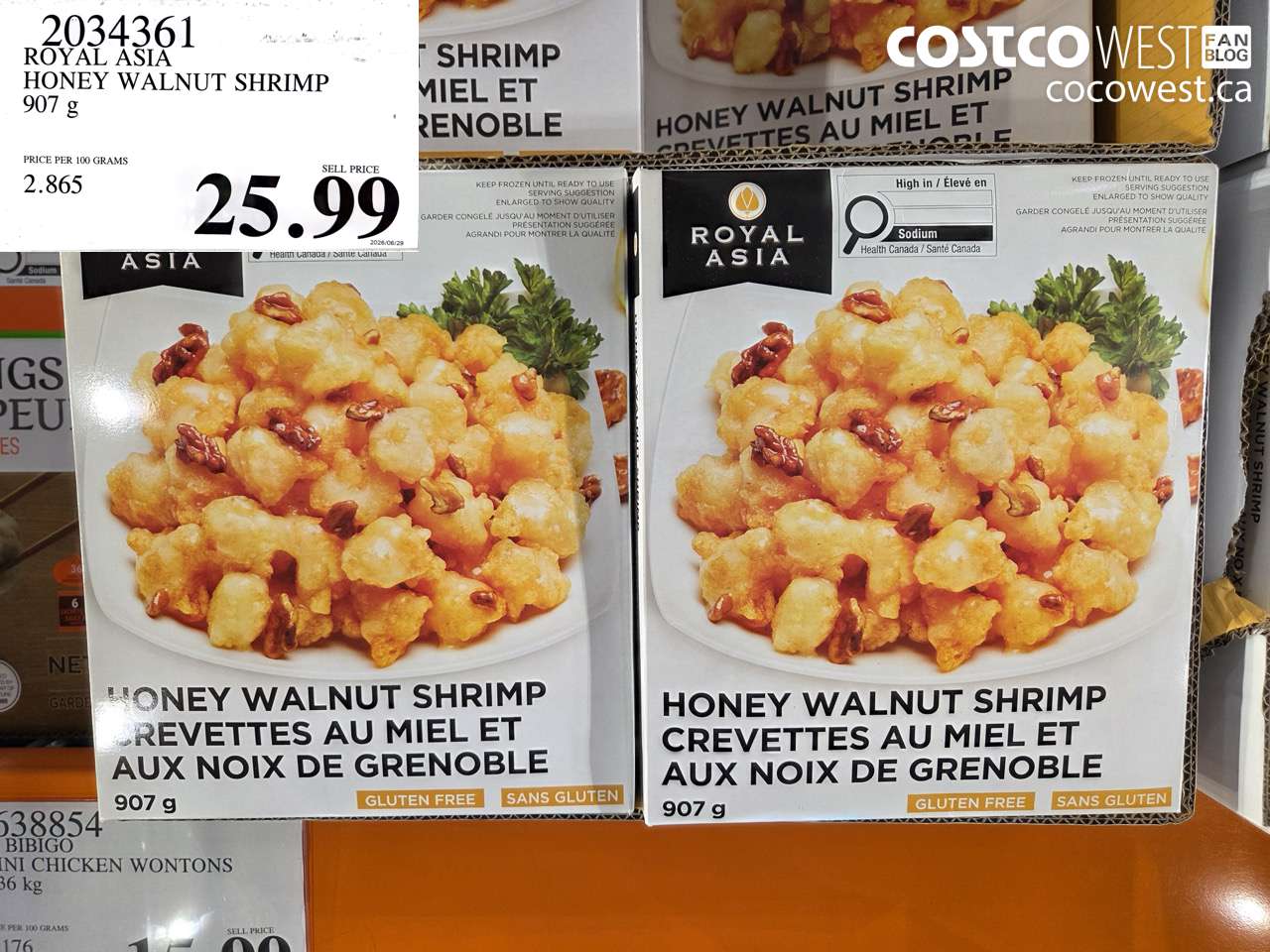 2034361 ROYAL ASIA HONEY WALNUT SHRIMP 907 G $25.99