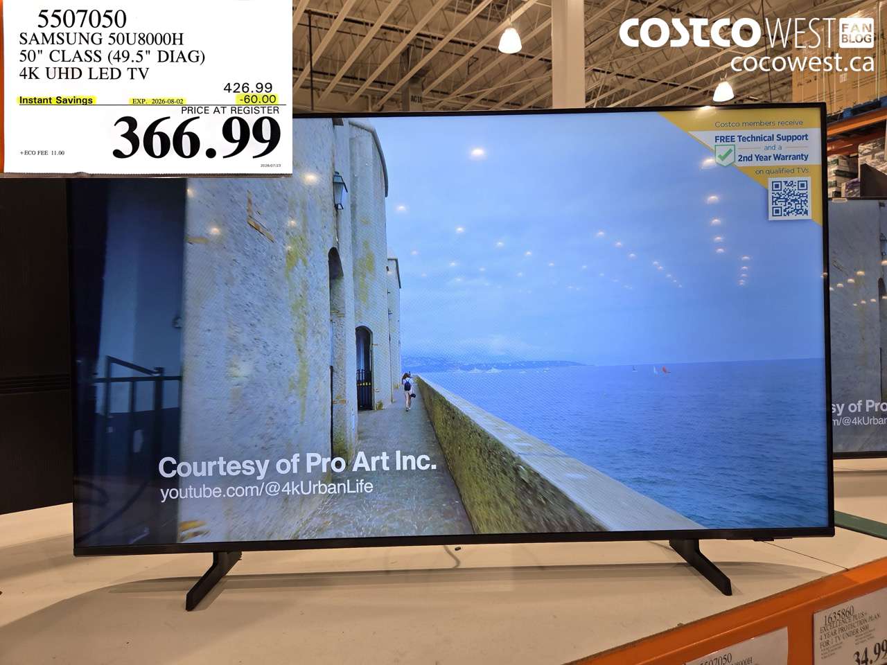 5507050 SAMSUNG 50U8000H 50