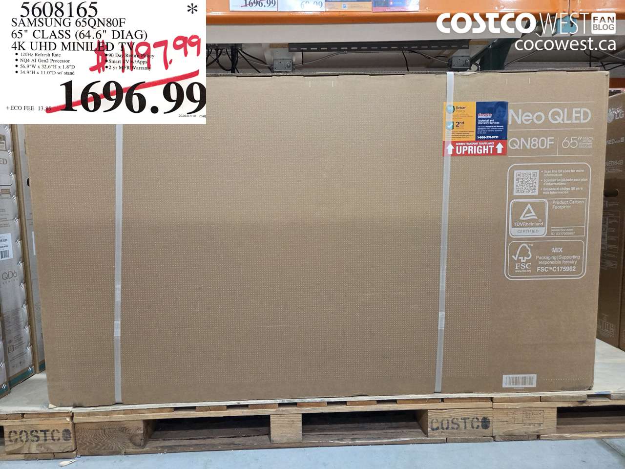 5608165 SAMSUNG 65QN80F 65