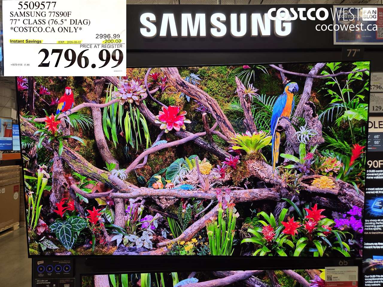 5509577 SAMSUNG 77S90F 77