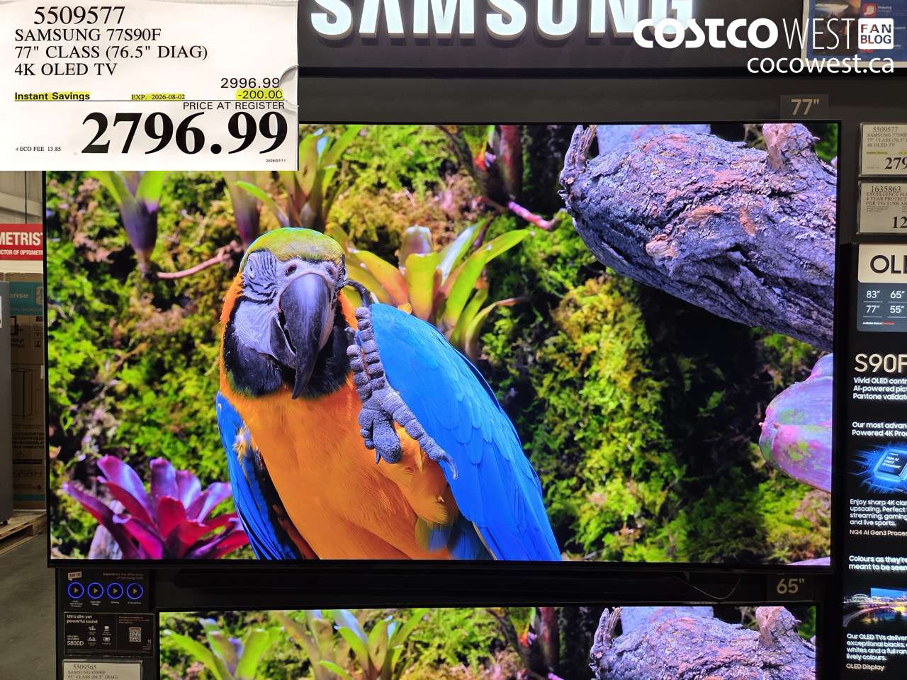 5509577 SAMSUNG 77S90F 77