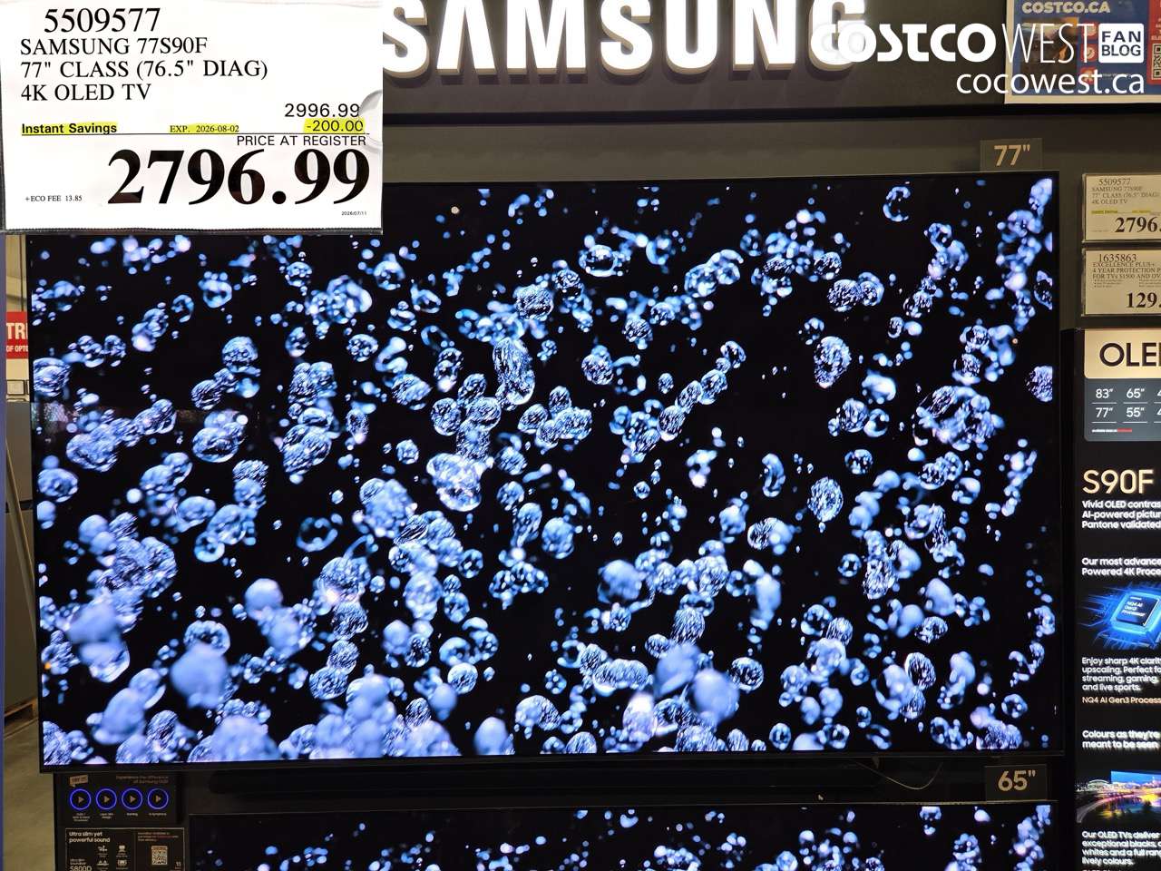 5509577 SAMSUNG 77S90F 77
