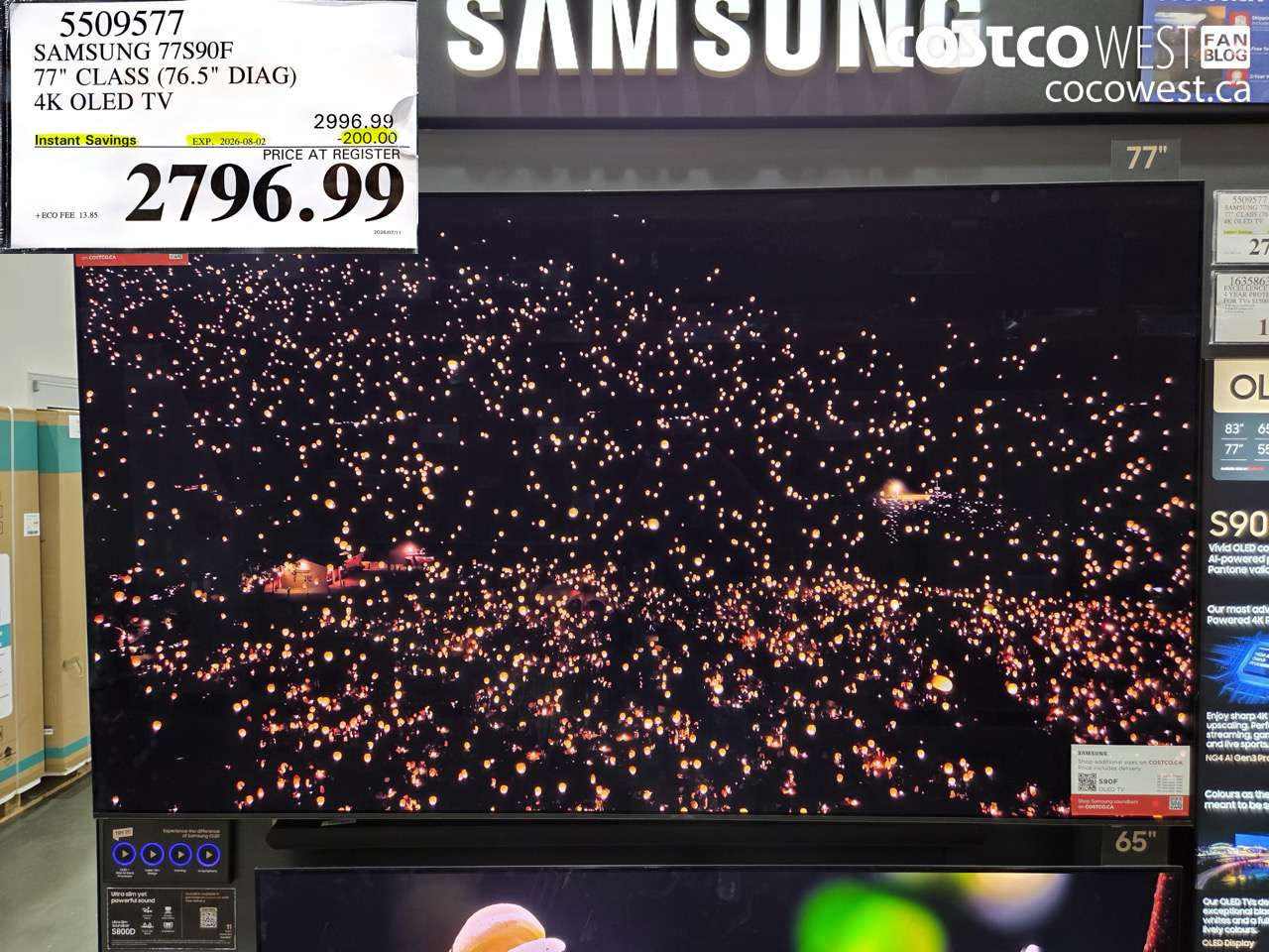 5509577 SAMSUNG 77S90F 77