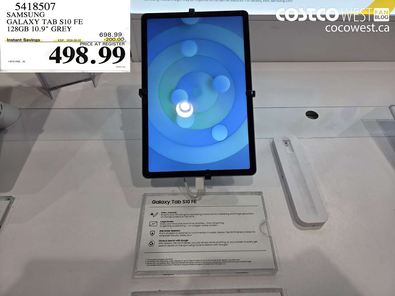 5418507 SAMSUNG GALAXY TAB S10 FE 128GB 10.9