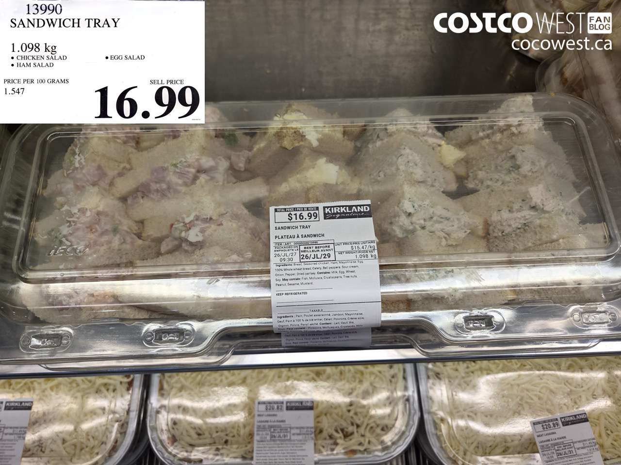 13990 SANDWICH TRAY 1.098 KG $16.99