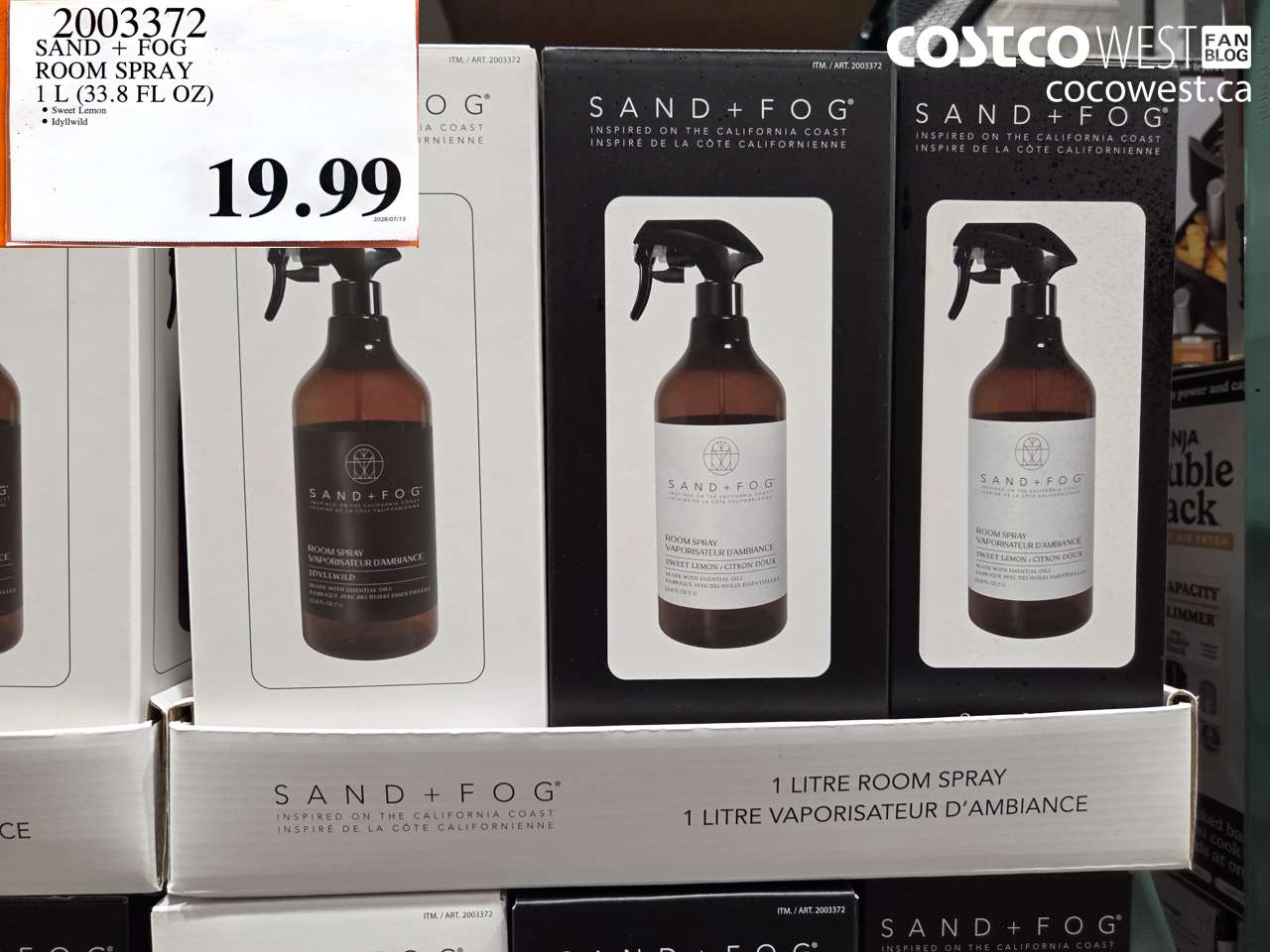 2003372 SAND + FOG ROOM SPRAY 1 L (33.8 FL OZ) $19.99