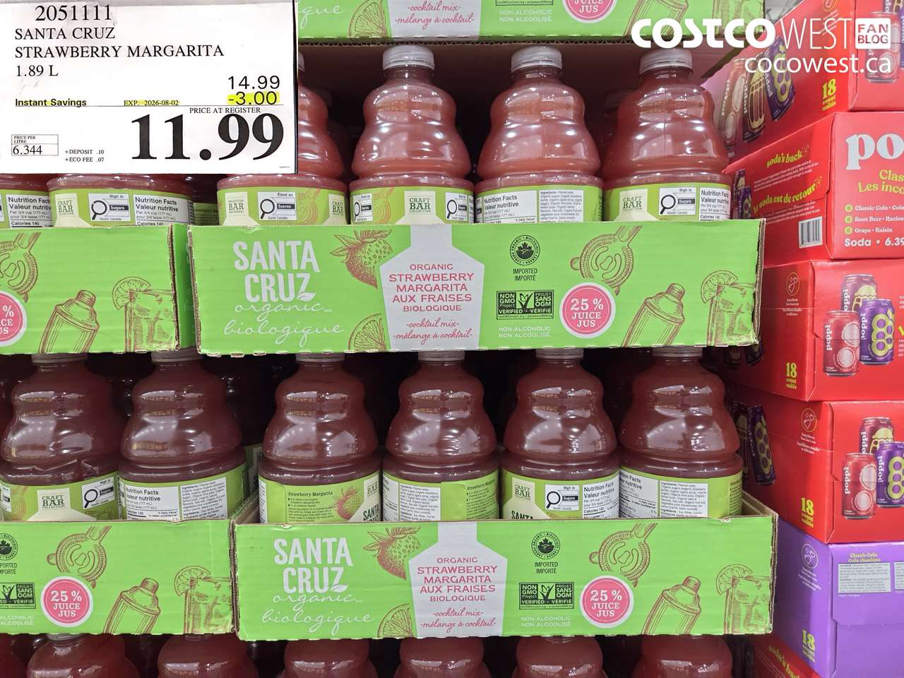 2051111 SANTA CRUZ STRAWBERRY MARGARITA 1.89 L ($3.00 INSTANT SAVINGS EXPIRES ON 2026-08-02) $11.99