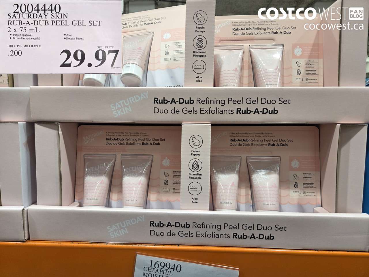 2004440 SATURDAY SKIN RUB-A-DUB PEEL GEL SET 2 X 75 ML $29.97