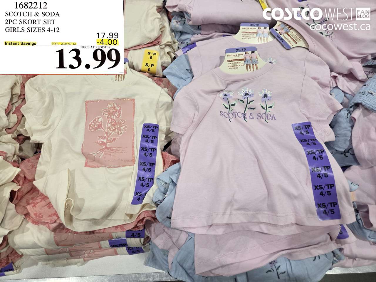 1682212 SCOTCH & SODA 2PC SKORT SET GIRLS SIZES 4-12 ($4.00 INSTANT SAVINGS EXPIRES ON 2026-07-12) $13.99
