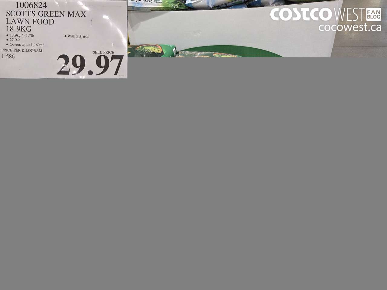 1006824 SCOTTS GREEN MAX LAWN FOOD 18.9KG $29.97