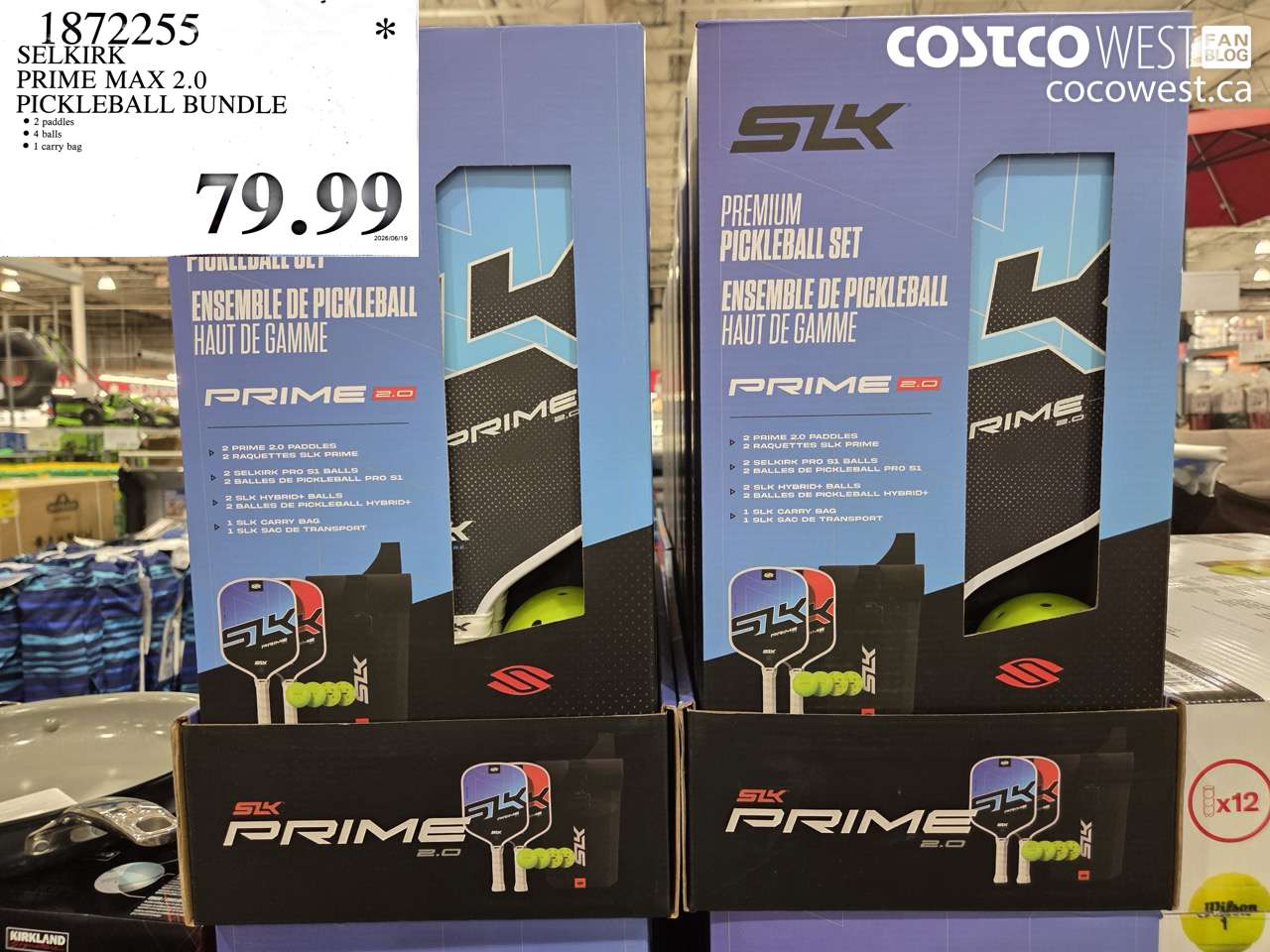 1872255 SELKIRK PRIME MAX 2.0 PICKLEBALL BUNDLE $79.99