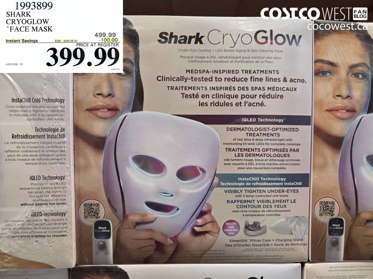 1993899 SHARK CRYOGLOW FACE MASK ($100.00 INSTANT SAVINGS EXPIRES ON 2026-08-02) $399.99