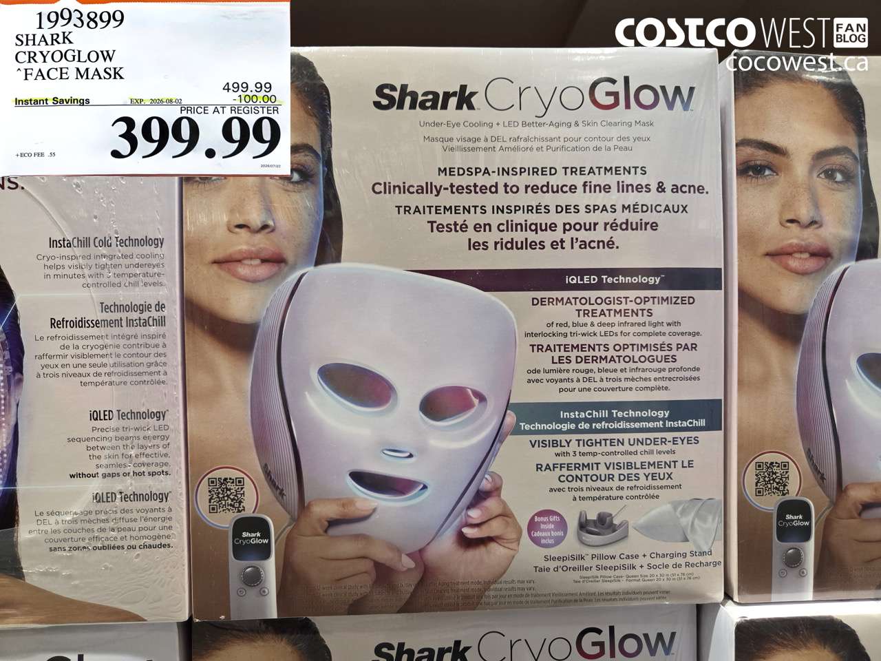 1993899 SHARK CRYOGLOW FACE MASK ($100.00 INSTANT SAVINGS EXPIRES ON 2026-08-02) $399.99