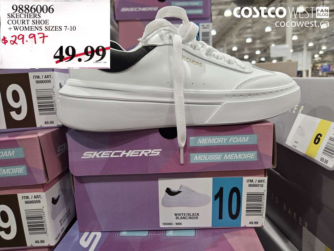 9886006 SKECHERS COURT SHOE WOMENS SIZES 7-10 $29.97
