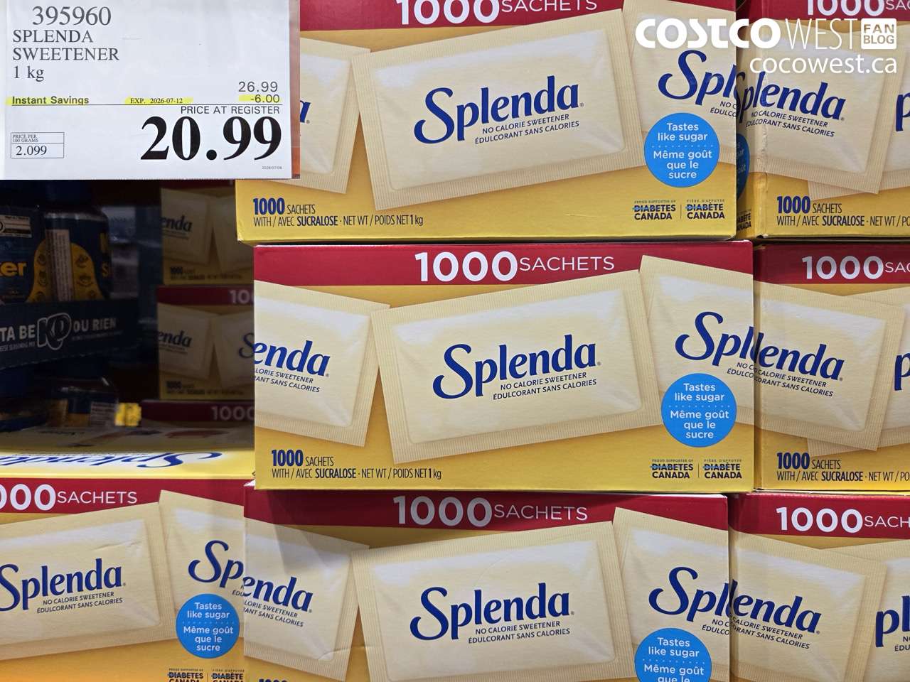 395960 SPLENDA SWEETENER 1 KG ($6.00 INSTANT SAVINGS EXPIRES ON 2026-07-12) $20.99
